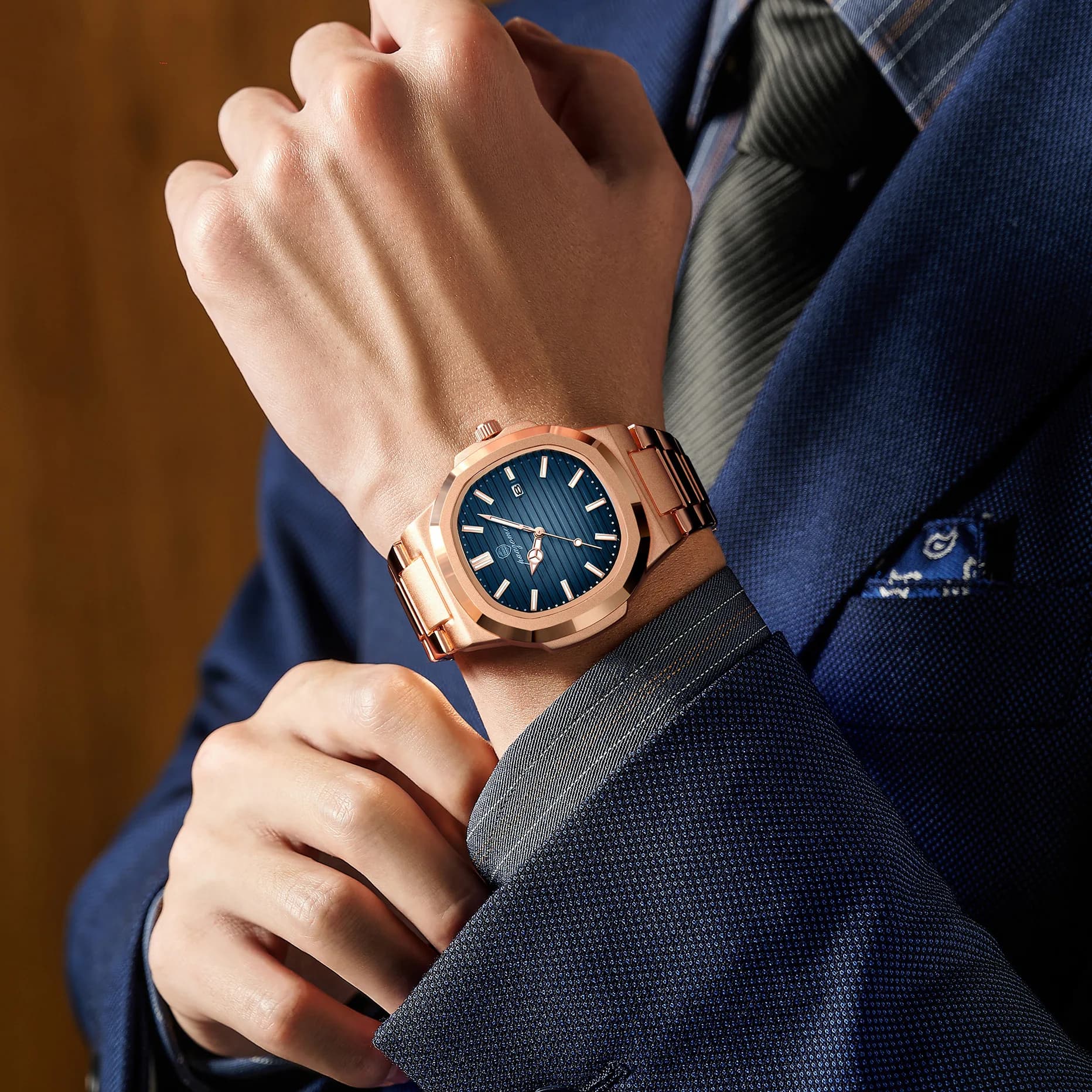 2026 New For Men Fashion Brand Male Watch Waterproof Luminous Stainless Steel Watches  Date Week Casual Quartz Men's Clock Reloj - Image 3